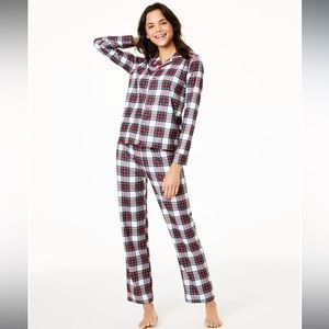 3 Macys Stewart Plaid Holiday Pajamas (2Men, 1Woman)